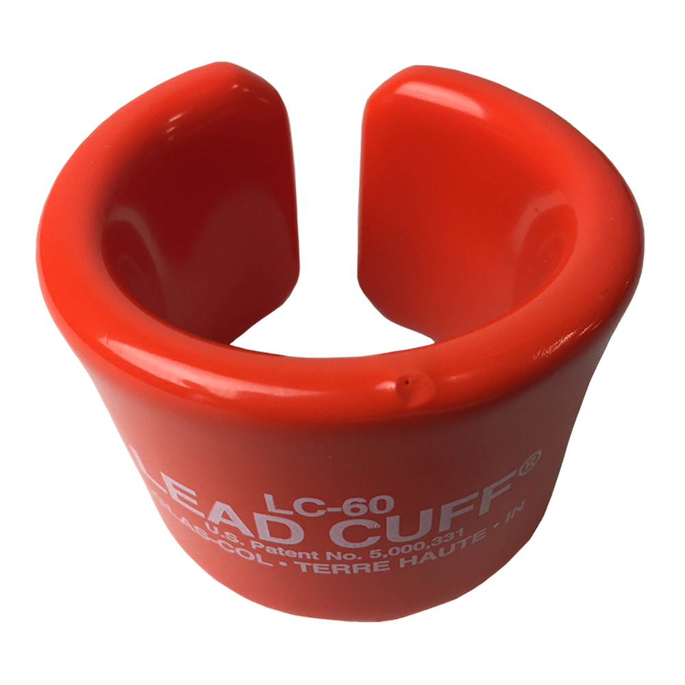 Lead Cuff Stabilizer. Pliable PVC coated lead strip.. 55mm to 80mm diameter